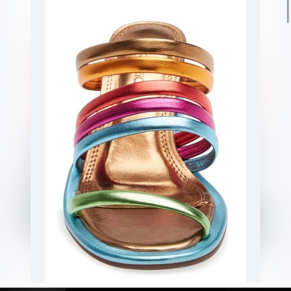 Farm Rio Luxury Rainbow Sandals - size 7 - Picture 2 of 8